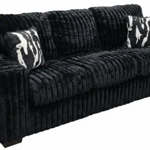S319 Sofa and Loveseat (Black)
