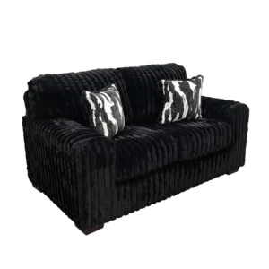 S319 Sofa and Loveseat (Black)