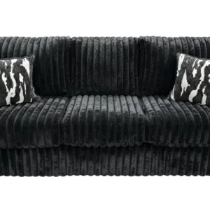 S319 Sofa and Loveseat (Black)