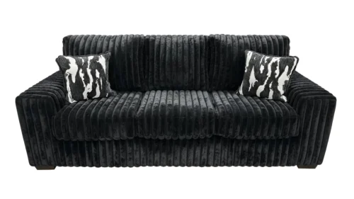 S319 Sofa and Loveseat (Black)