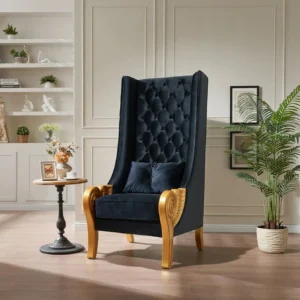 A-CH02 Throne 62.5" Tall (Black)