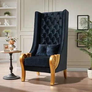 A-CH02 Throne 62.5" Tall (Black)