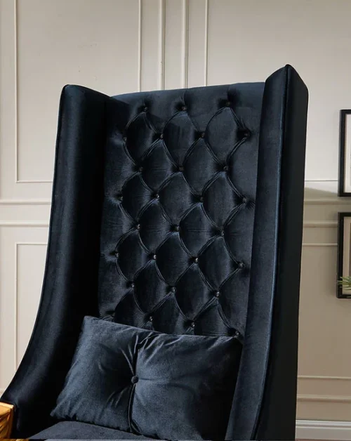 A-CH02 Throne 62.5" Tall (Black)