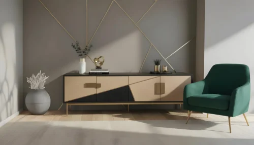 IMG_3476 Divolia TV Stand (Black & Grey)