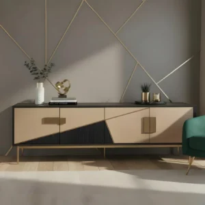 IMG_3476 Divolia TV Stand (Black & Grey)