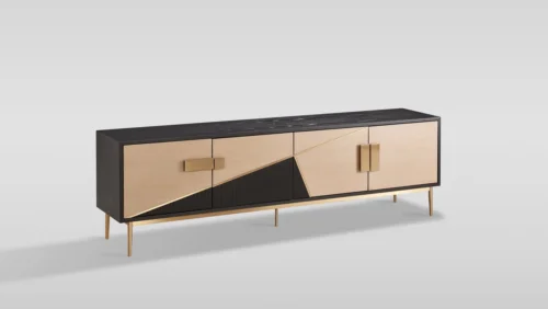 IMG_3477 Divolia TV Stand (Black & Grey)