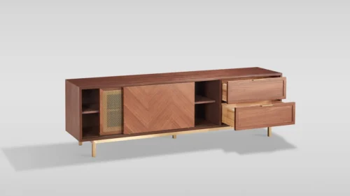 IMG_3480 Milana TV Console (Walnut Gold)
